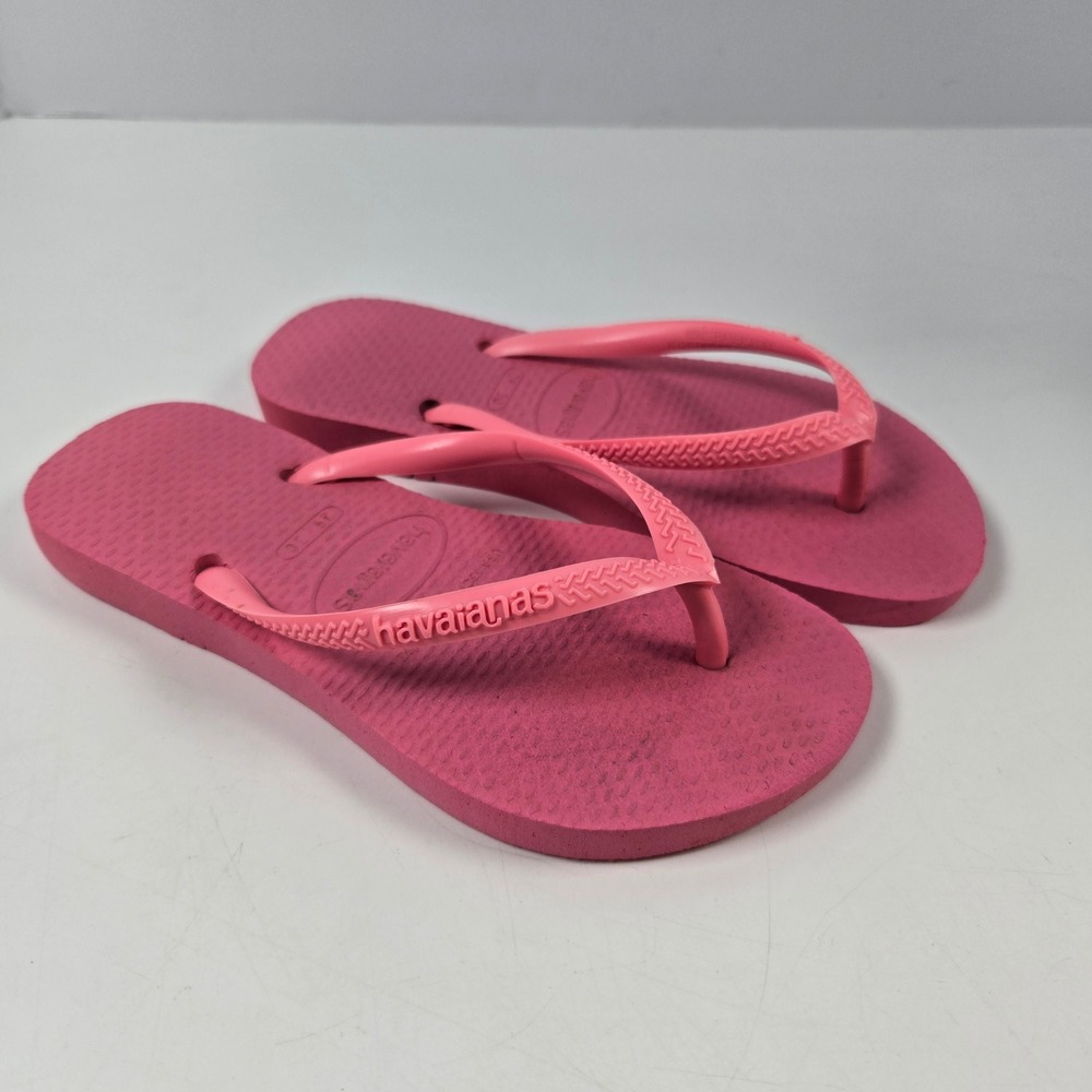 Havaianas Flip Flops Kids 13C/1Y Pink Slim Sandals Beach Summer‎ Shoes